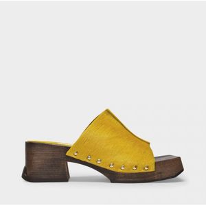 Miista, Heeled Mules Geel, Dames, Maat:36 EU