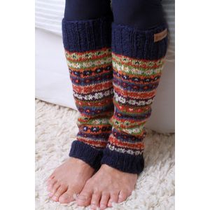 Pachamama - wollen beenwarmers met ingebreide patronen - Colorado - One size - Fair trade - 100% wol