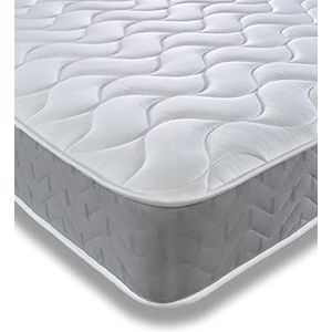 Starlight Beds - Hybride matras met visco-schuim veerkern, grijs, kingsize bed: 150 x 200 cm