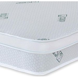 Starlight Beds Calm & Relax CBD-olie doordrenkt wellnessmatras met CBD-stof premium hybride traagschuimmatras 24 cm diep, 5 ft kingsize (5 ft x 6 ft6, 150 cm x 200 cm)