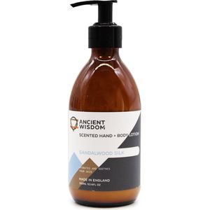 Vegan Geparfumeerde Hand & Body Lotion - Sandelhout - 300ml - Plantaardige Bodylotion