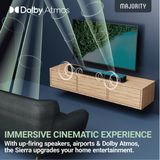 Majority Sierra Plus Dolby Atmos 2.1.2 Soundbar + Subwoofer - 400W, 3 x HDMI, Bluetooth, Optical, USB