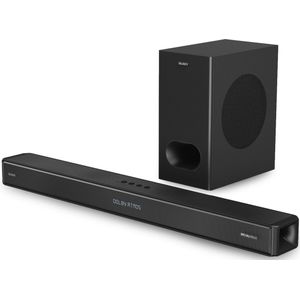 Majority Sierra Plus Dolby Atmos 2.1.2 Soundbar + Subwoofer - 400W, 3 x HDMI, Bluetooth, Optical, USB