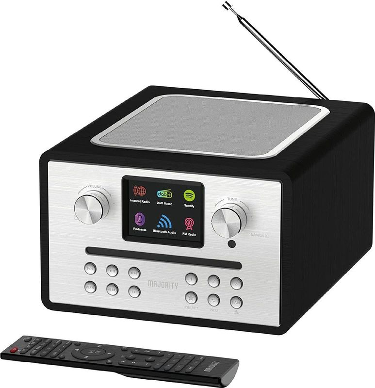 Majority - Homerton 2 - Smart Internet Radio - DAB - FM - Bluetooth - Zwart
