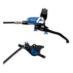 hope tech 4 x2 voorrem zwart  blauw standaard slang