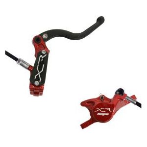 hope xcr pro x2 disc break  front red black hose