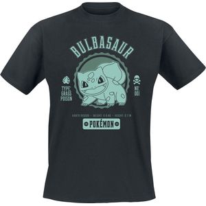 Pokémon - Bulbasaur - T-shirt - Zwart