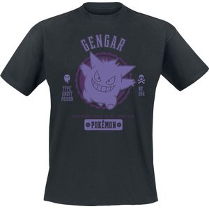 Pokémon - Gengar - T-shirt - Zwart