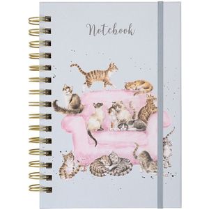 Notebook A5 - 'Cattitude' Cat - Wrendale Designs - Notitieboek Poezen