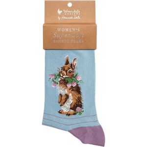 Wrendale - Head Clover Heels - Huissokken - Multicolor - 100% Oeko-Tex Bamboe