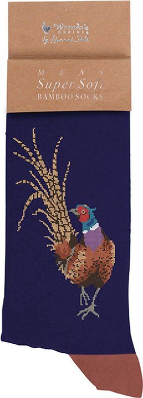 Wrendale - Herensokken - Fazant - Superzachte Bamboe Sokken - One Size