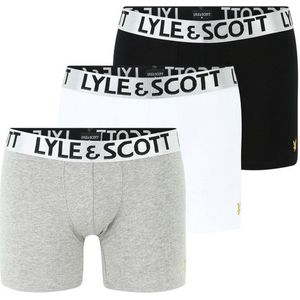 Lyle & Scott - Christopher - Boxershorts - Zwart, Grijs, Wit - Katoen, Elastaan
