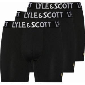 Lyle & Scott - Heren Onderbroeken Elton 3-Pack Boxers - Zwart