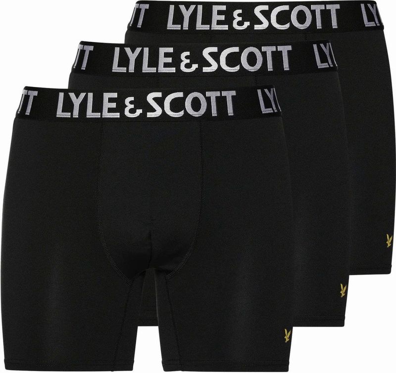 Lyle & Scott - Heren Onderbroeken Elton 3-Pack Boxers - Zwart