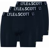 Lyle & Scott - Elton 3-Pack Boxers - Blauw - Polyester, Elastaan