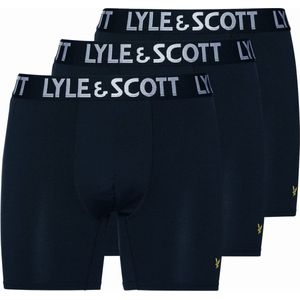 Lyle & Scott - Elton 3-Pack Boxers - Blauw - Polyester, Elastaan