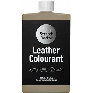 Scratch Doctor Leather Colourant Restore & Repair Lederen Faux Vinyl Verf voor Meubels Banken, Autostoelen Schoenen Handtassen (Beige, 100 ml)