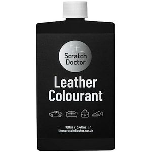 Scratch Doctor Leather Colourant Restore & Repair Lederen Faux Vinylverf voor Meubels Banken, Autostoelen Schoenen Handtassen (zwart, 100 ml)