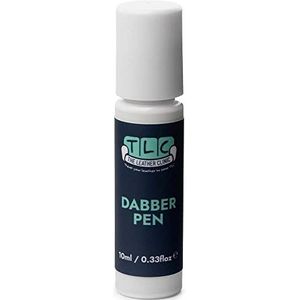 The Leather Clinic Leer & Vinyl Dabber Pen 10ml | Touch Up Scratch en Scuff Repair Pen voor Banken, Autostoelen, Schoenen, Tassen | Herstel kleine gebieden (wit)