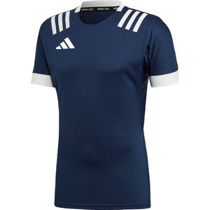 Sportshirt - Zwart - 100% Polyester - Korte Mouwen