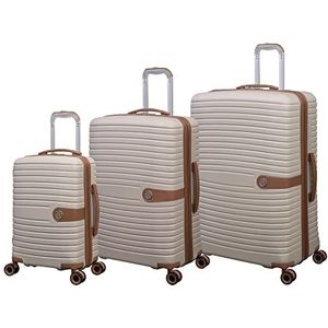 it luggage Omvat 3-delige hardside 8 wiel uitbreidbare spinner set, crème, 3-delige set, het bagage omvat 3-delige hardside 8 wiel uitbreidbare spinner set