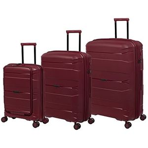 it luggage Momentous 3 stuks stijve zwenkwielen 8 wielen, Duits rood, It Luggage it luggage Momentous 3 stuks zwenkwielen, stijf, uittrekbaar