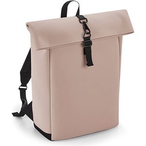 Matte PU Roll-Top Backpack BagBase - 12 Liter Pink