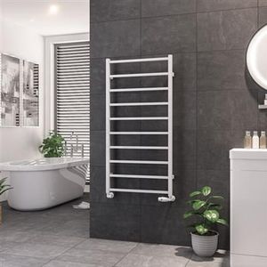 Eastbrook Tuscan Square handdoekradiator 60x120cm 527W wit glans