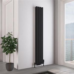 Eastbrook Tunstall dubbele radiator 30x180cm 952W zwart mat