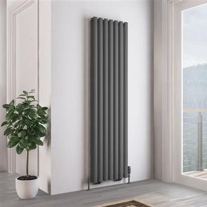 Eastbrook Tunstall dubbele radiator 50x180cm 1666W antraciet