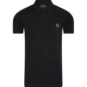 Ma Strum Pique Polo Zwart Heren