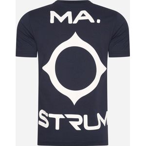 MA.Strum Oversized back logo print tee - ink navy