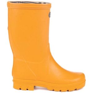Regenlaars Le Chameau Children Petite Aventure Jersey Lined Boot Orange Foncé-Schoenmaat 32