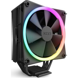 NZXT T120 RGB CPU Air Cooler - RC-TR120-B1 - CPU Vloeistofkoeler - Geleidende Koperen Leidingen - Fluid Dynamic Bearings - AMD en Intel Compatibiliteit - Zwart