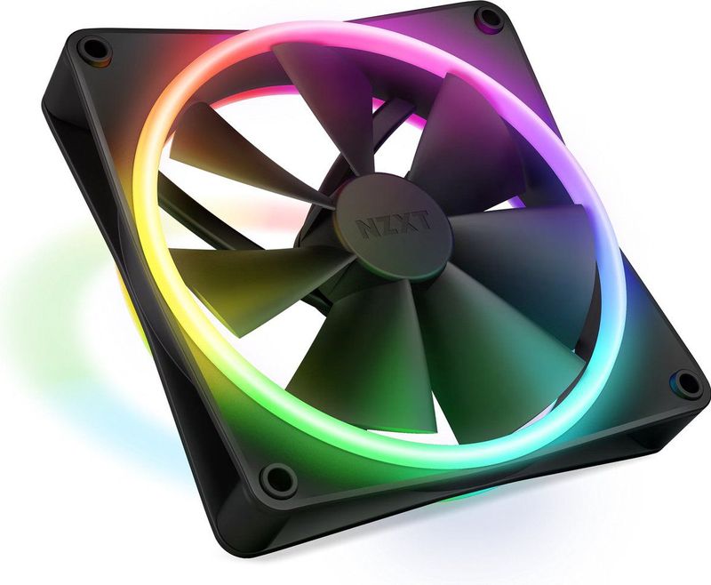 NZXT F120 RGB Duo - 120mm Ventilator - Zwart - Dubbelzijdige RGB Verlichting