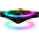NZXT F140 RGB Duo - 140mm RGB-ventilator - Zwart - Vloeistofdynamische lagers