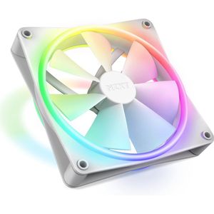 NZXT F140 RGB DUO - Gehäuselüfter, Weiß (140mm, 20x LED)
