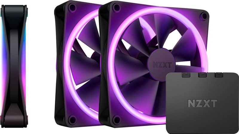 NZXT - F120 RGB Duo - RGB-Ventilator - 120 mm - Zwart