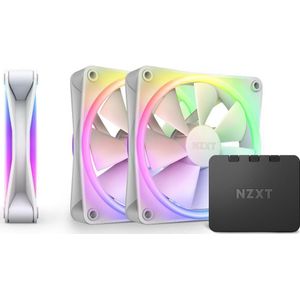 NZXT F120 RGB DUO - 120mm RGB Fan - Triple - White