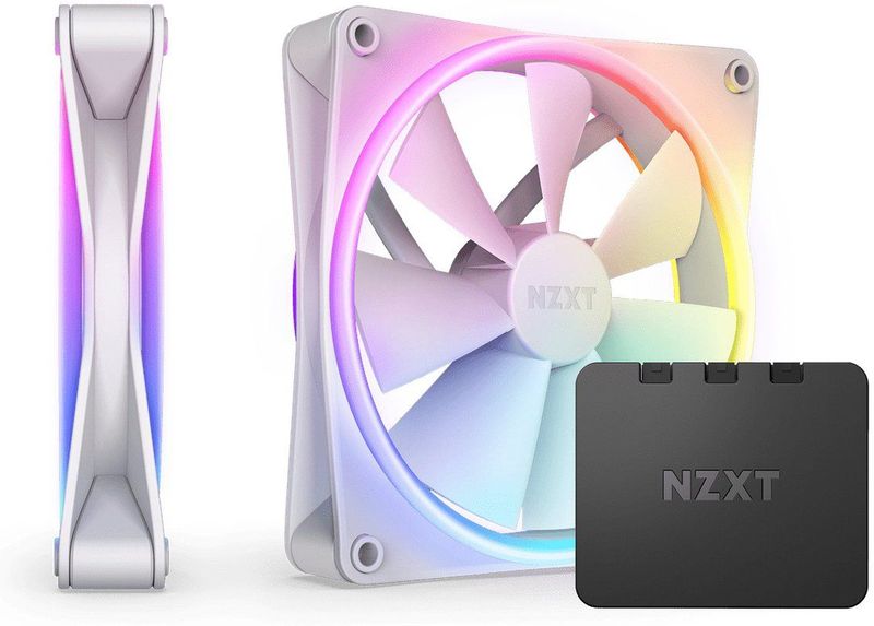 NZXT F140 RGB Duo - 2 x 140 mm RGB Ventilator - Wit - Dubbelzijdig
