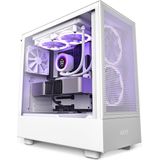 NZXT H5 FLOW White - Midtowermodel - Mini-IT - Micro-AT - ATX - Geen Voeding - SGCC Stee