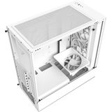 NZXT H5 ELITE White - Midtowermodel - Mini-ITX, Micro-ATX, ATX - geen voeding - SGCC Steel, Tempered Glass - Wit