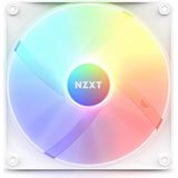 NZXT F140 RGB Core - 140mm Hub-Mounted RGB Fan - 8 Individually-Addressable LEDs - Semi-Translucent Blades - High Static Pressure & Airflow - Quiet Operation - CAM Software - White