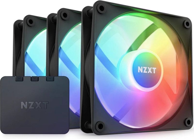 NZXT F120 RGB CORE black & RGB Lighting Controller
