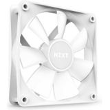 NZXT F120 RGB Core Dreierpackung – 3 × 120 mm nabenmontierte RGB-Lüfter mit RGB-Steuerung – 8 einzeln ansteuerbare LEDs – Halbtransparente Lüfterblätter – PWM-Steuerung – CAM-Software – Weiß