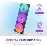 NZXT F360 RGB Core - Gehäuselüfter, Schwarz