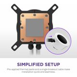 NZXT - Kraken Plus RGB 360 - All-in-One Waterkoeling - Wit - 3x 120 mm Ventilatoren