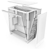 NZXT H7 Flow White 2024 - Midtowermodel - ATX - wit