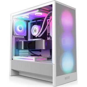 NZXT H5 Flow RGB Midi Tower Wit