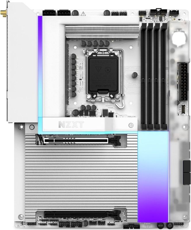 NZXT - N9 Z890 - Moederbord - Wit - ATX - Socket 1851 - Intel Z890 - DDR5